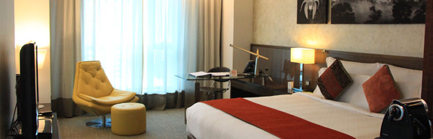 Gtower Hotel 쿠알라룸푸르 외부 사진 A room at the hotel